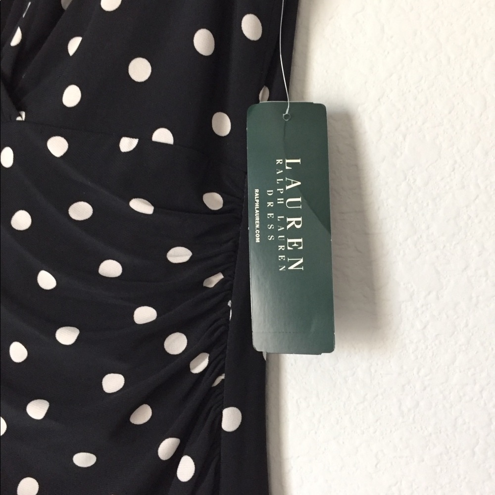 Lauren Ralph Lauren Black Polka Dot Dress - Picture 4 of 8