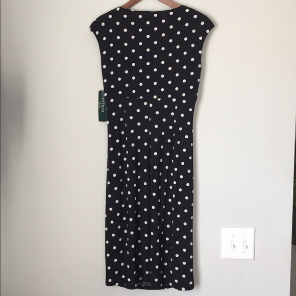 Lauren Ralph Lauren Black Polka Dot Dress - Picture 7 of 8