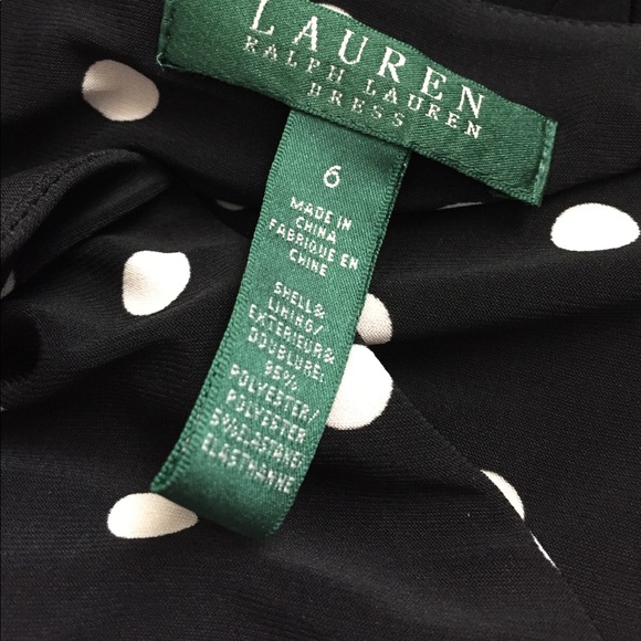 Lauren Ralph Lauren Black Polka Dot Dress - Picture 8 of 8