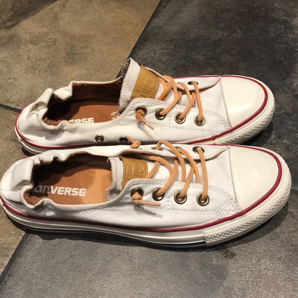 Converse Slip On Chuck Taylor’s w tan laces