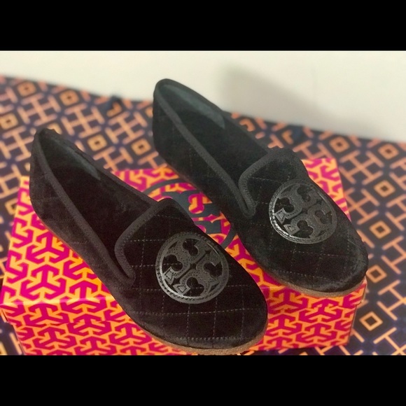 🌲🎁🎉HP🎉Tory Burch Quilted Billy Slipper-Velvet - Picture 5 of 8
