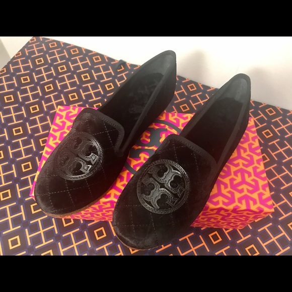 🌲🎁🎉HP🎉Tory Burch Quilted Billy Slipper-Velvet - Picture 7 of 8
