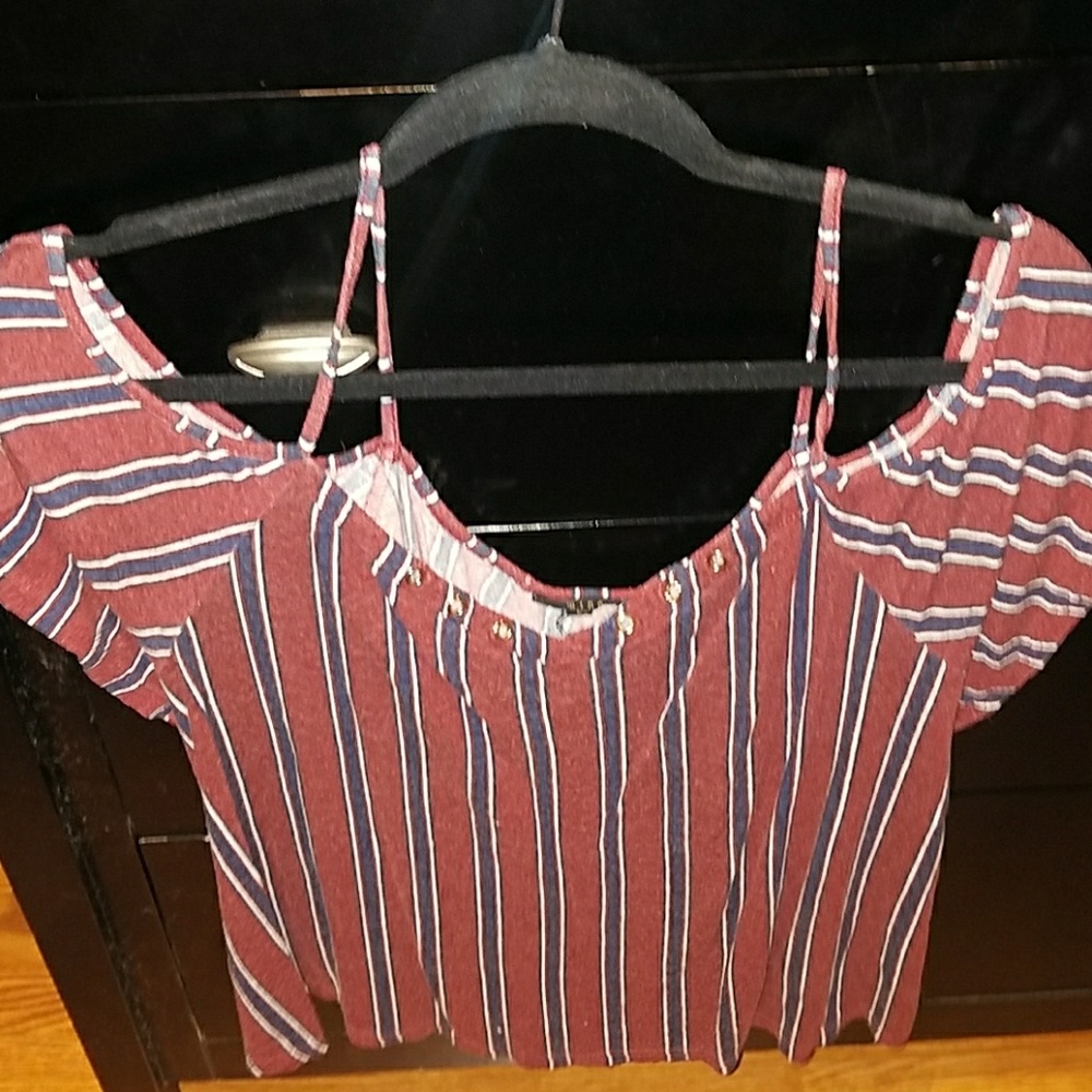 A red and black shirt