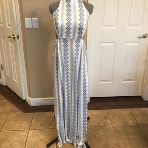 Halter neck backless sleeveless maxi dress