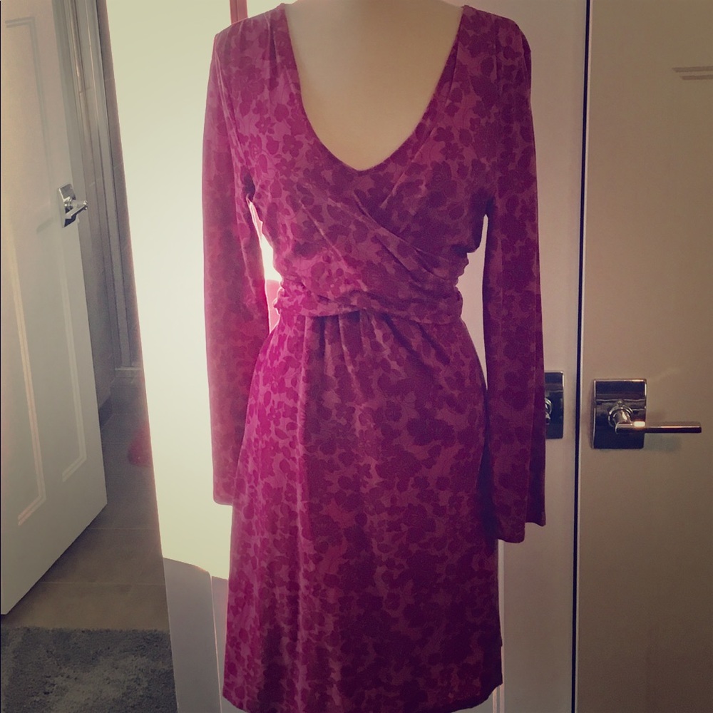 Garnet Hill Mock-wrap Dress