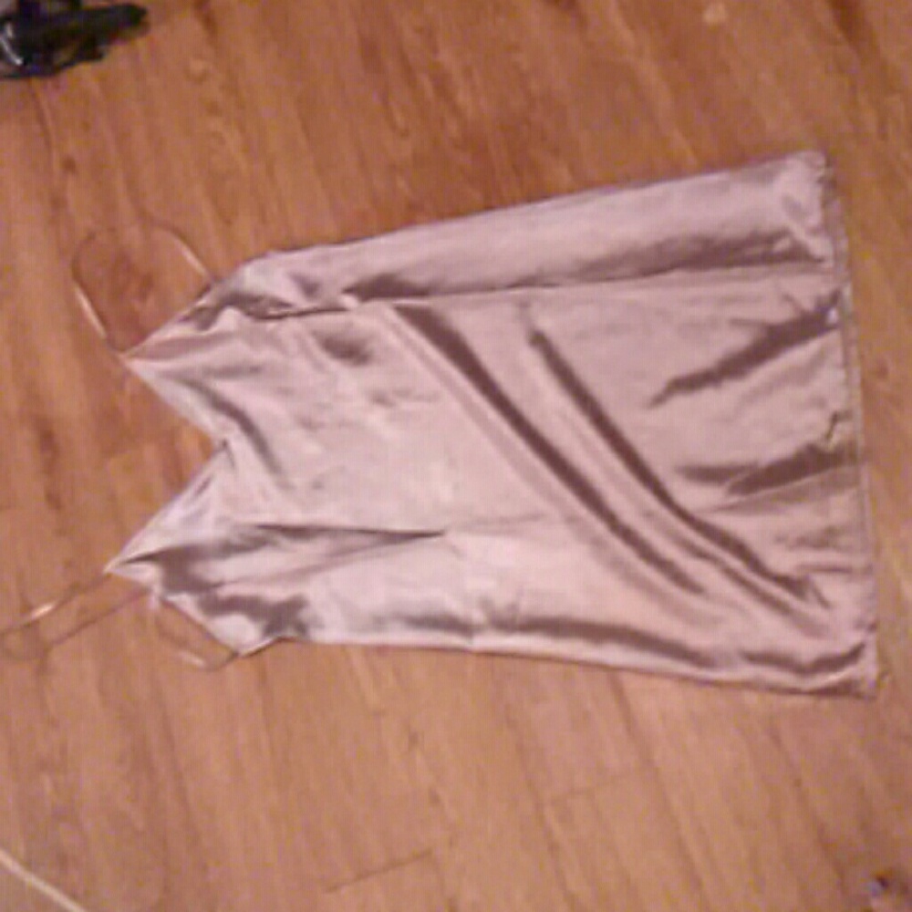 Champaign color silk dress, never worn before