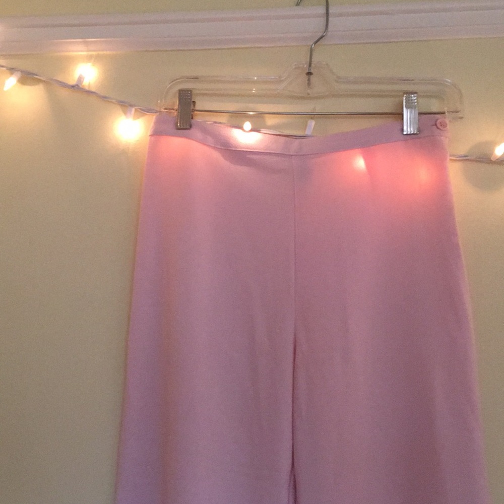 Pink American Apparel Flare Pants