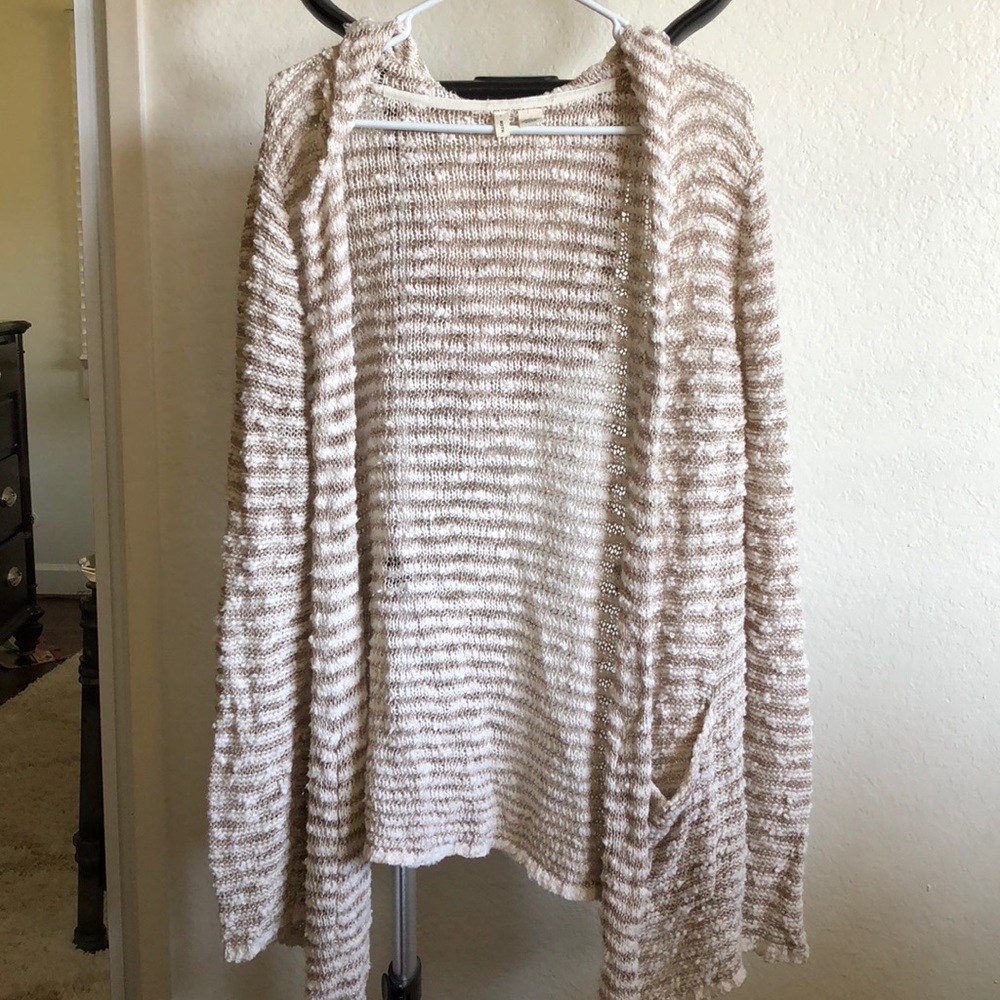 ANTHROPOLOGIE MOTH Open Hooded Sweater