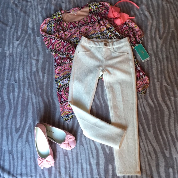 🎀 Beautiful Copper Key Skinny Pants - Picture 1 of 5