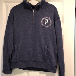 PINK XS half zip sweatshirt