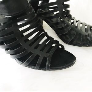 Shoes - black strapped heels Shoes - black strapped heels