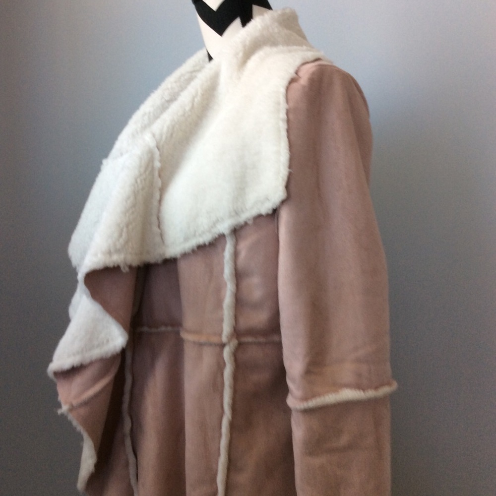 ❤️1 Small Left❤️Faux Suede & Sherpa Open Jacket - Picture 3 of 8