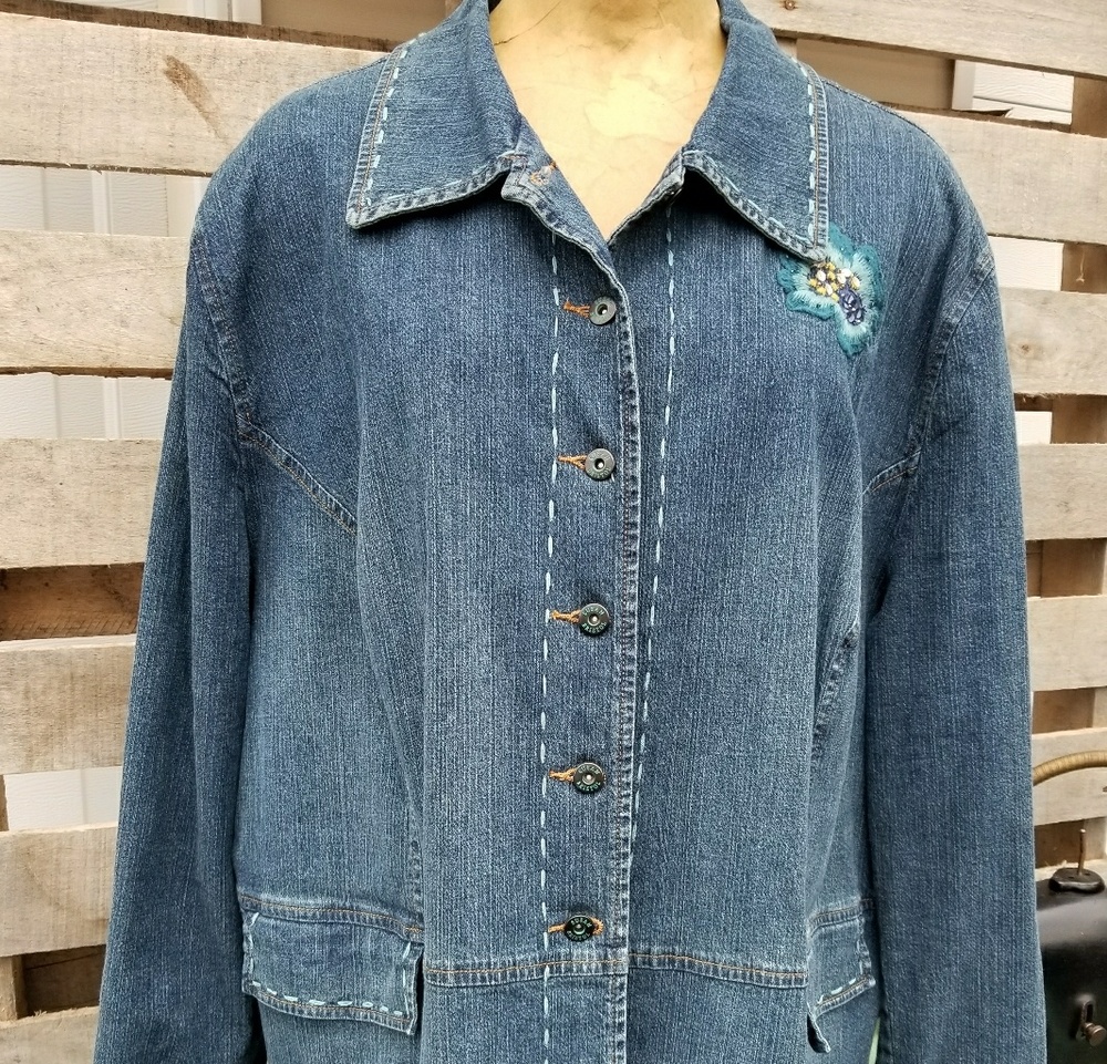 Susan Bristol denim jean jacket