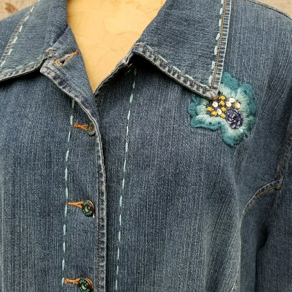 Susan Bristol denim jean jacket - Picture 2 of 8