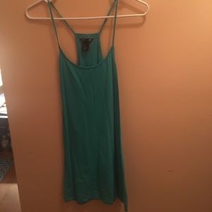 aqua slip dress