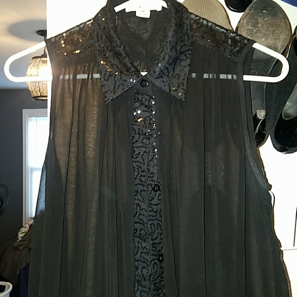 Sheer Black top