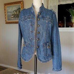 Rocking Babe Denim Military Style Coat