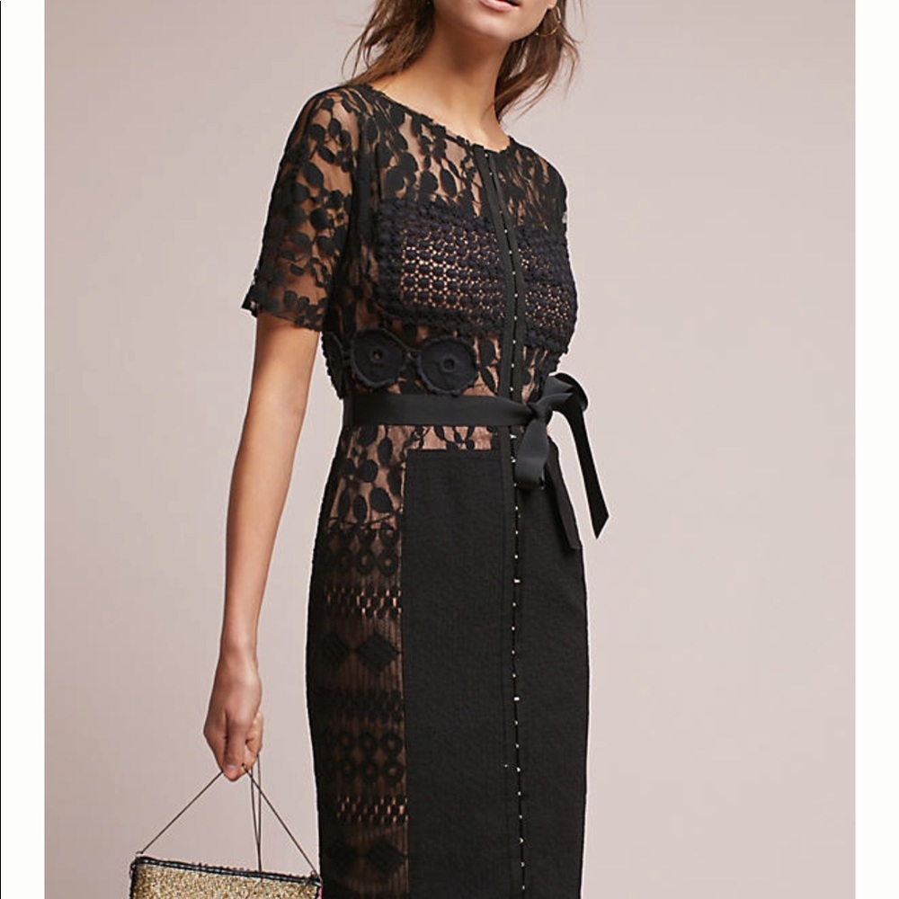 Carissima Sheath- Lace Black Dress