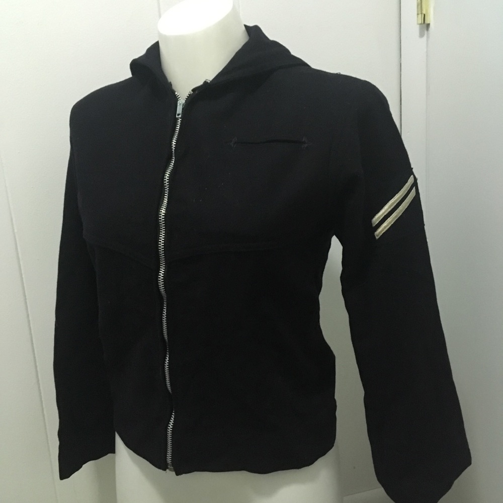 Vintage Navy Sailer Top with zipper