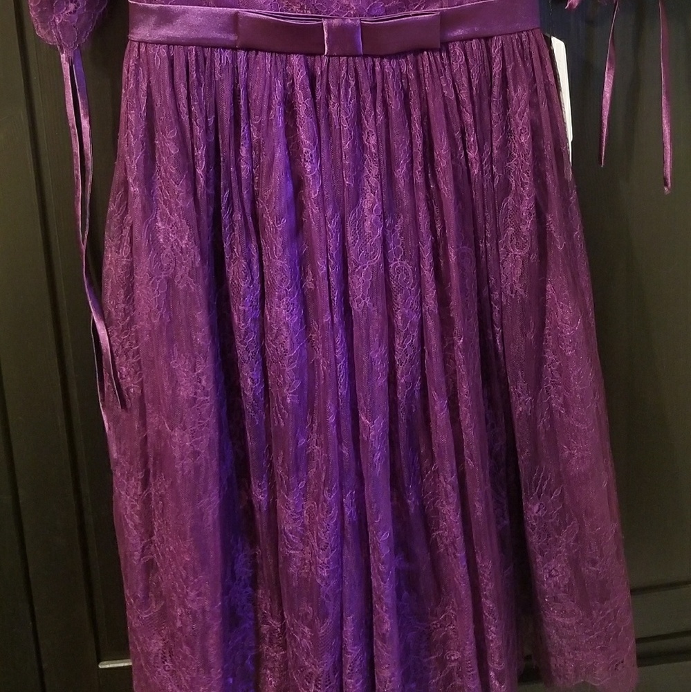 Brand new Holiday Dress in plum - Picture 2 of 6