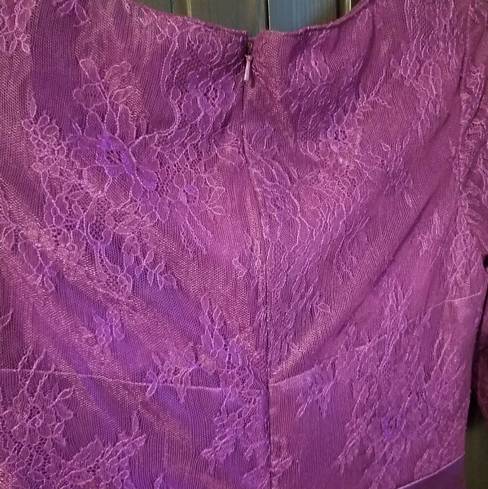 Brand new Holiday Dress in plum - Picture 3 of 6