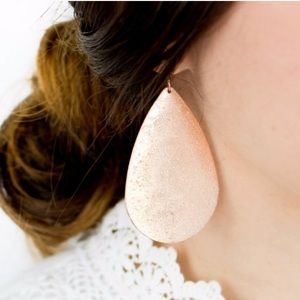 Atelier Sona Rose gold-tone teardrop earrings