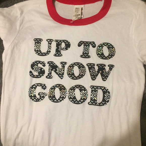 Vs pink holiday ringer tee - Picture 2 of 2