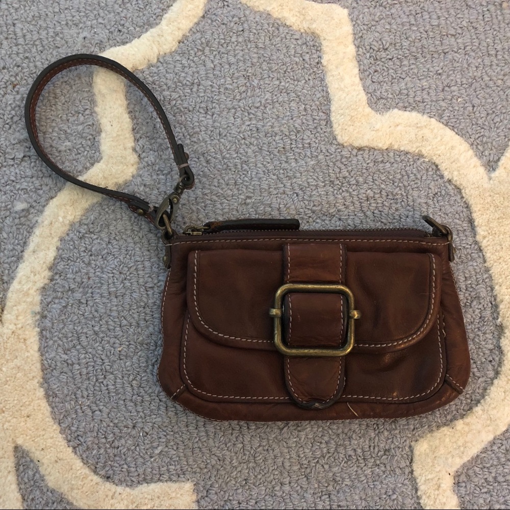 Vintage Banana Republic leather wristlet