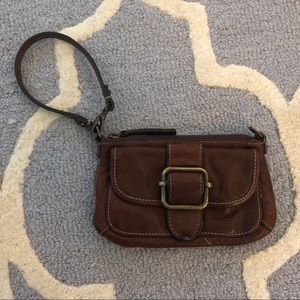 Vintage Banana Republic leather wristlet