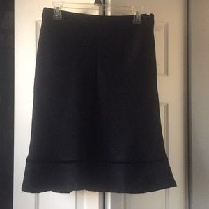 Black tweed skirt