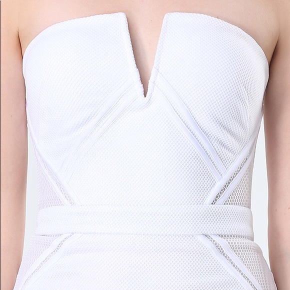 Bebe White Strapless Dress - Picture 4 of 6