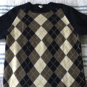 JCrew argyle sweater