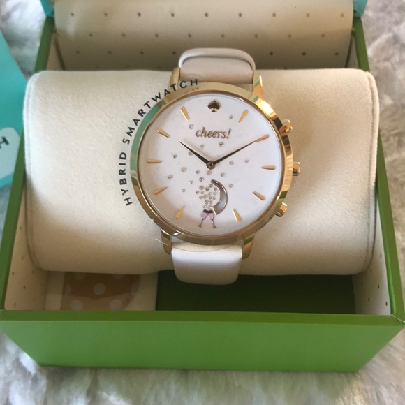 Kate Spade Hybrid Smartwatch MetroGrand White Gold - Picture 2 of 8
