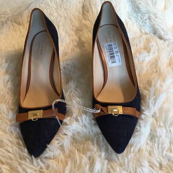 Cole Haan Shoes - NWT Cole Haan Denim Heels