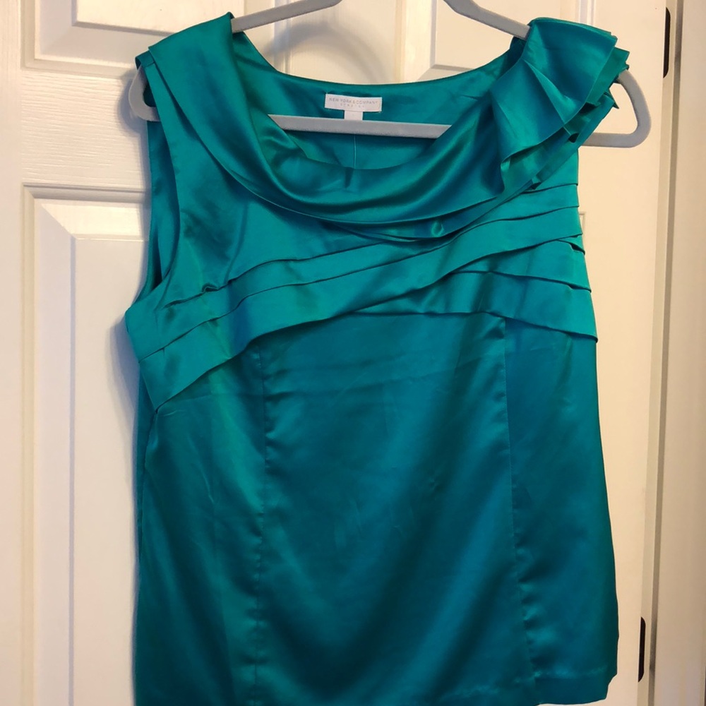 NWT Turquoise blouse - size L