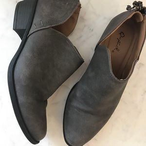 Qupid Charcoal Bootie