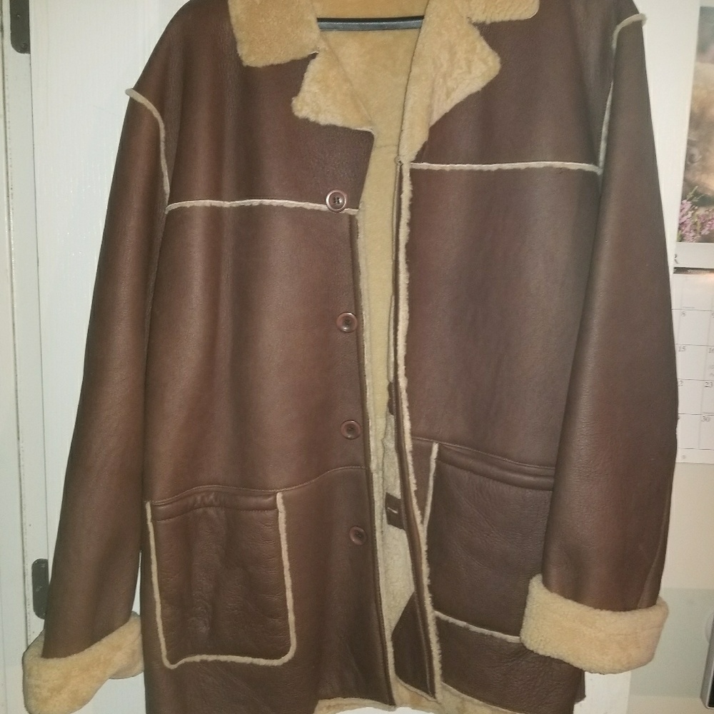 Leather BGSD SHEARLING coat