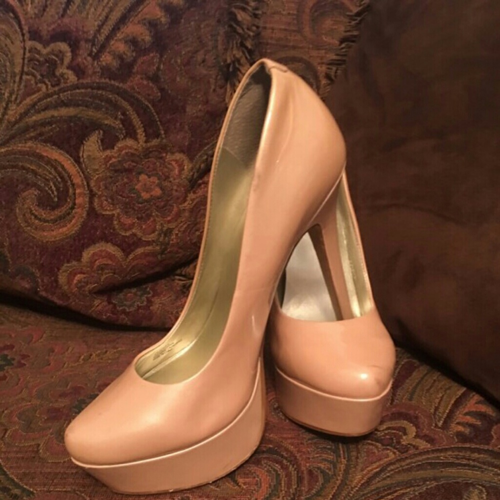 Natural Patent leather Jessica Simpson Heel