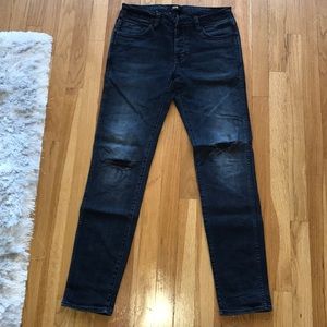 Black distressed Neuw Skinny Jeans