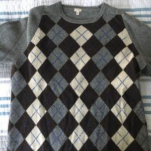 JCrew argyle sweater