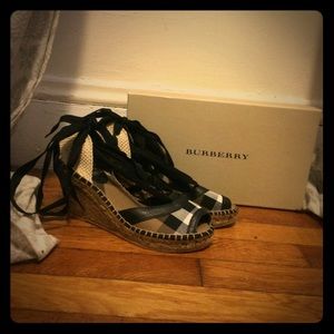 Burberry Nova Check Espadrilles WORN ONLY TWICE