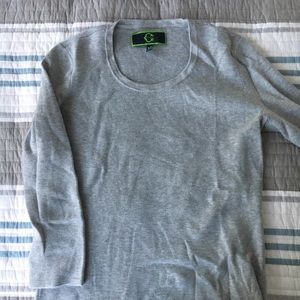 C Wonder gray heavy cotton long sleeve shirt