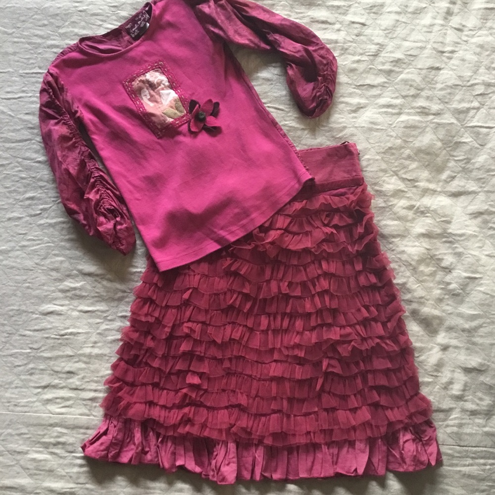 Meli Meli Girl's Skirt set