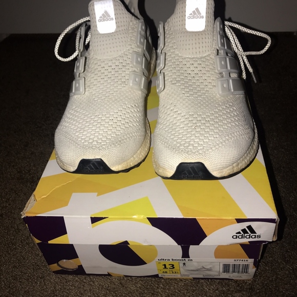 ADIDAS TRIPLE WHITE ULTRA BOOST 1.0 - Picture 2 of 5