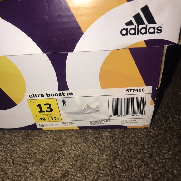 ADIDAS TRIPLE WHITE ULTRA BOOST 1.0 - Picture 5 of 5