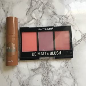 Benefit liquid hoola•City color blush trio•Travel