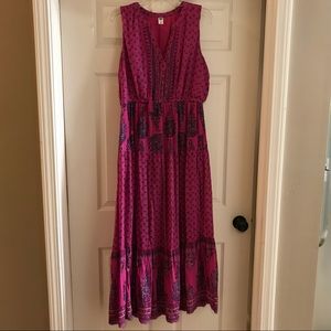 Gorgeous Pink Maxi Dress Old Navy Large