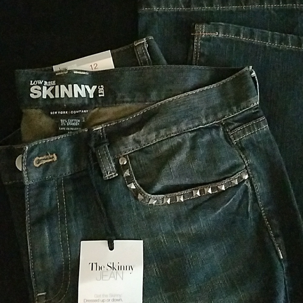 BNWT NY&CO Low rise skinny jeans, size 12