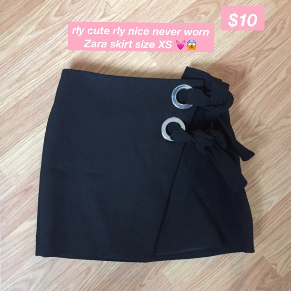 Zara Mini Skirt Black NWOT