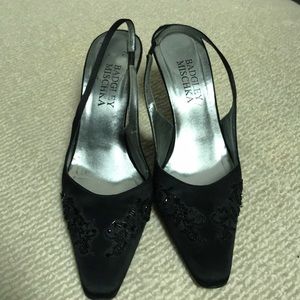 Badgley Mischka Black Evening Shoes